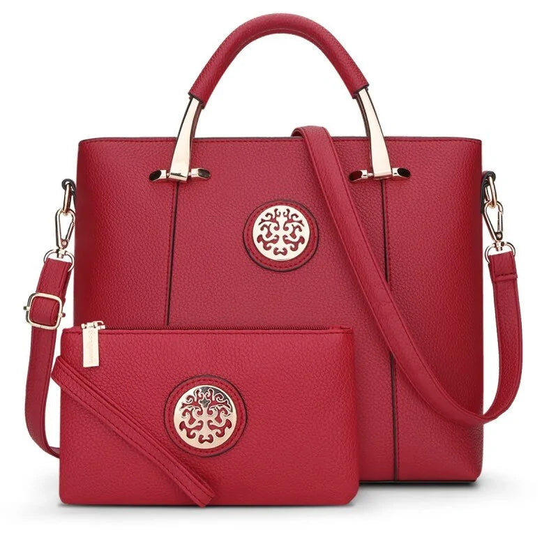 Chic Women's PU Leather Bag Set