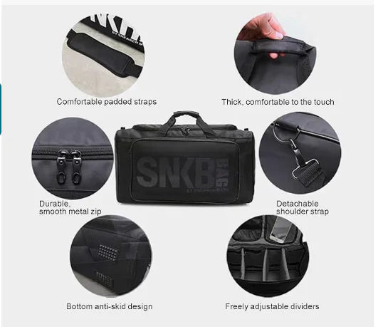 Men's Sneaker Duffel: Multi-Purpose Travel Bag