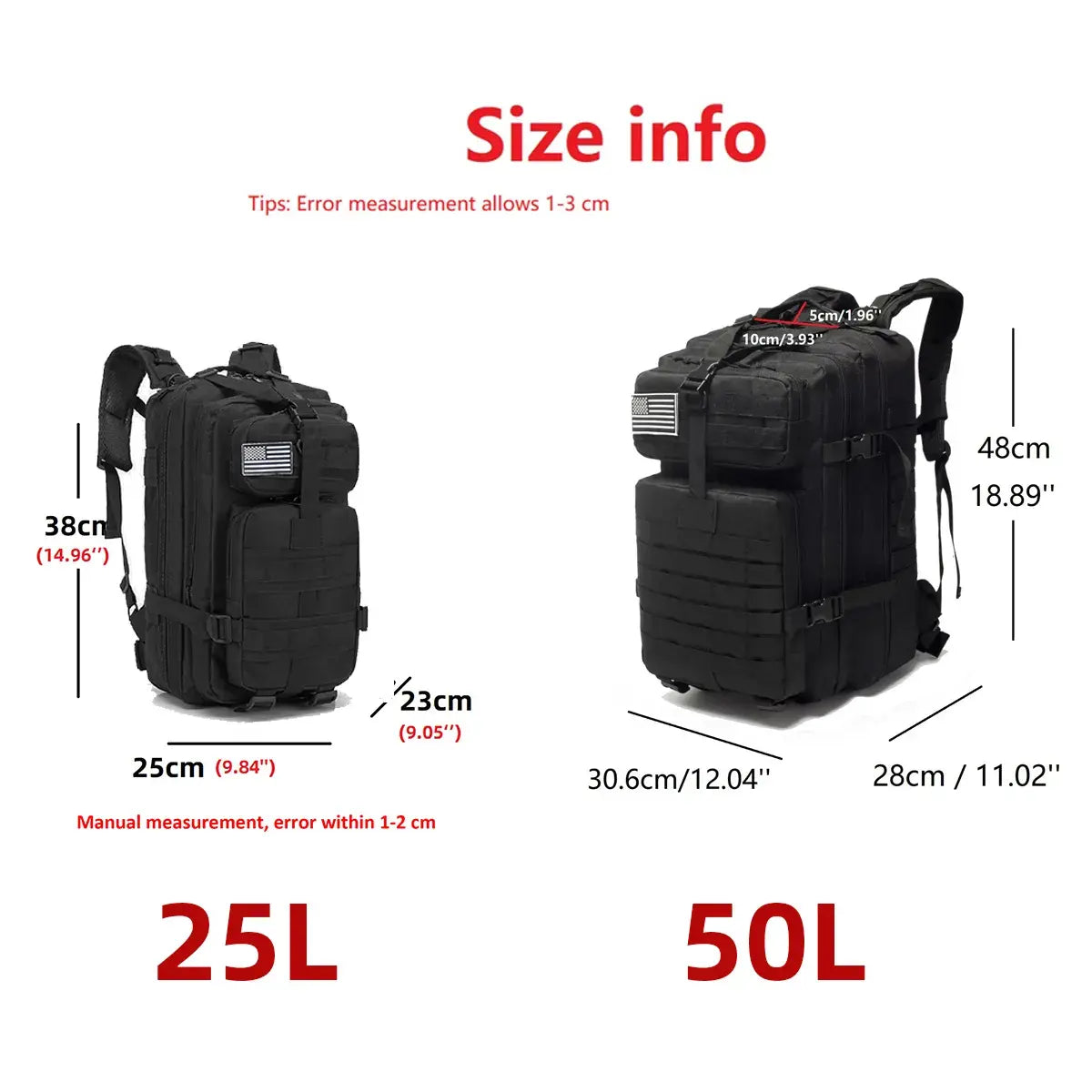 1000D Nylon Waterproof Outdoor Military Backpack