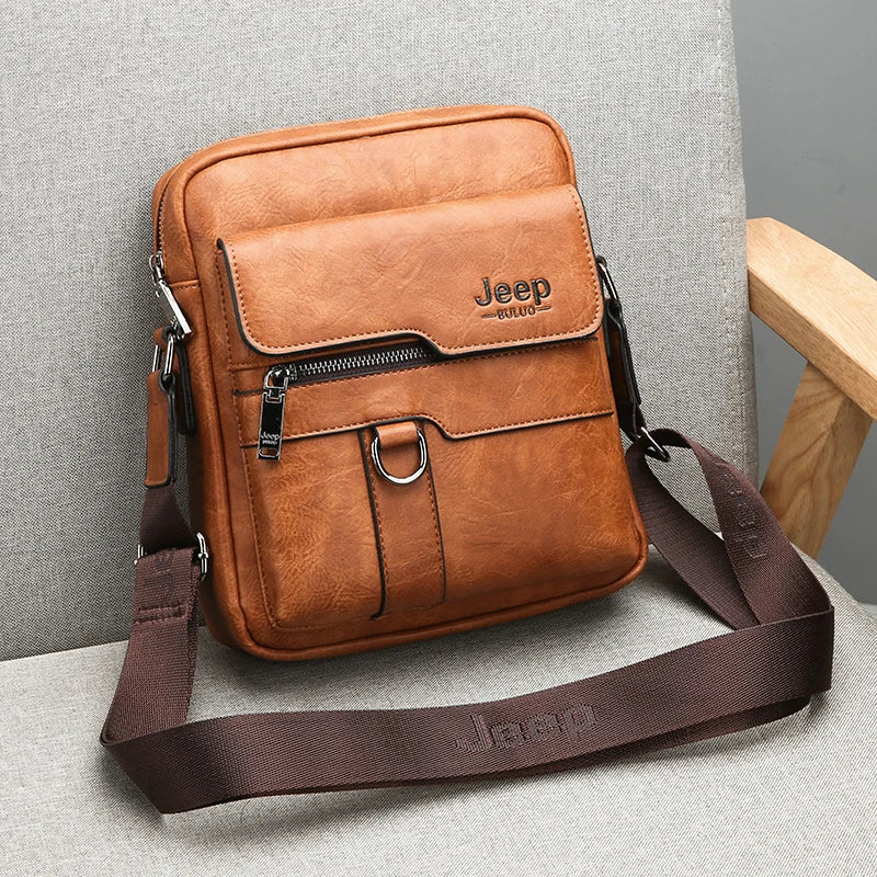 JEEP BULUO - Luxury Men's Leather Crossbody Bag