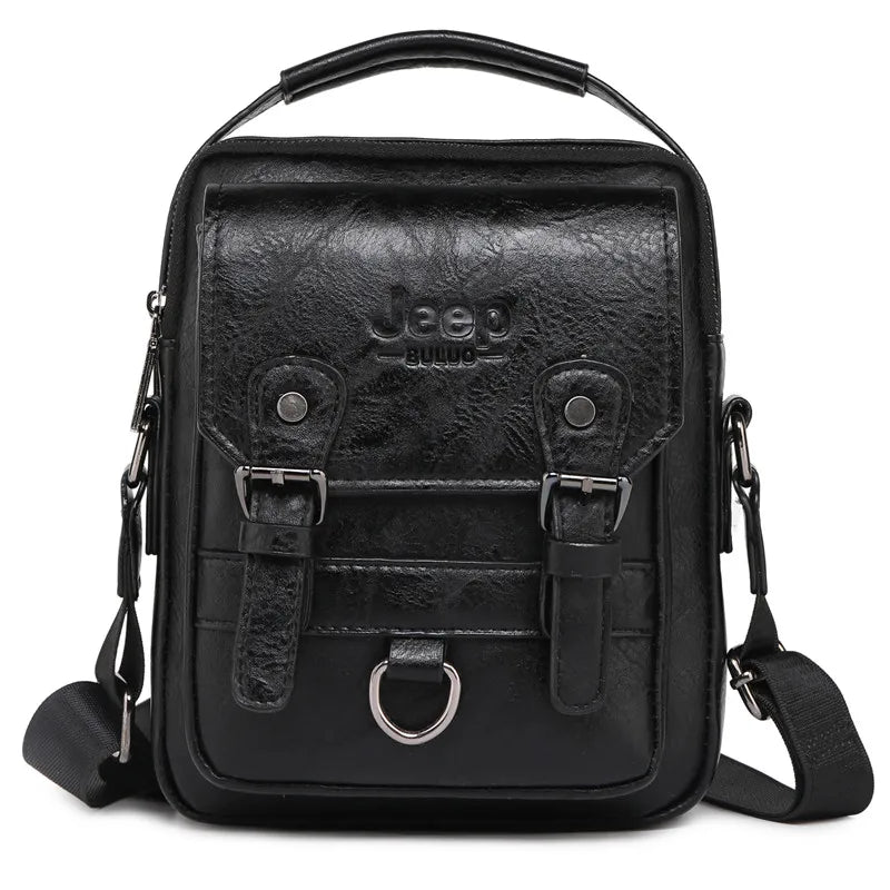 JEEP BULUO - Men's Multifunction Leather Business Shoulder Bag