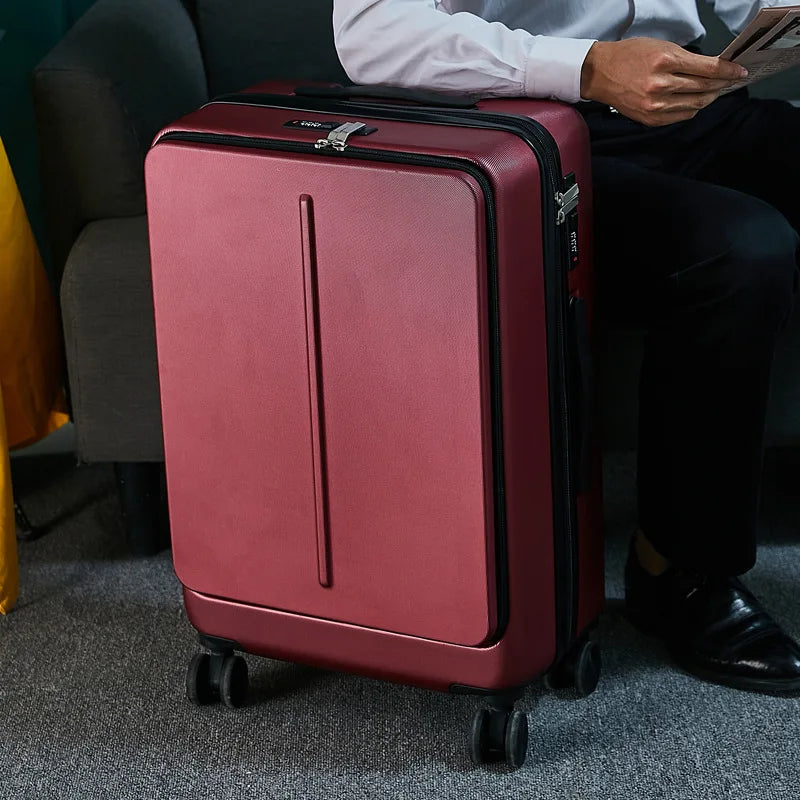 New 20" 24" Rolling Luggage with Laptop Bag, Business Travel Suitcase, PC Trolley with Universal Wheels