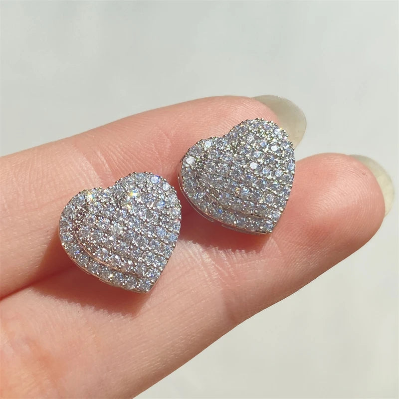 RAKOL - Heart  Stud Earrings for Women