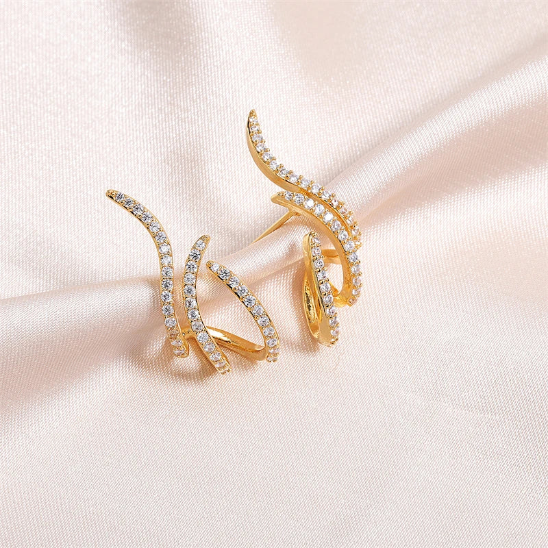 RAKOL - Three Claws Stud Earrings