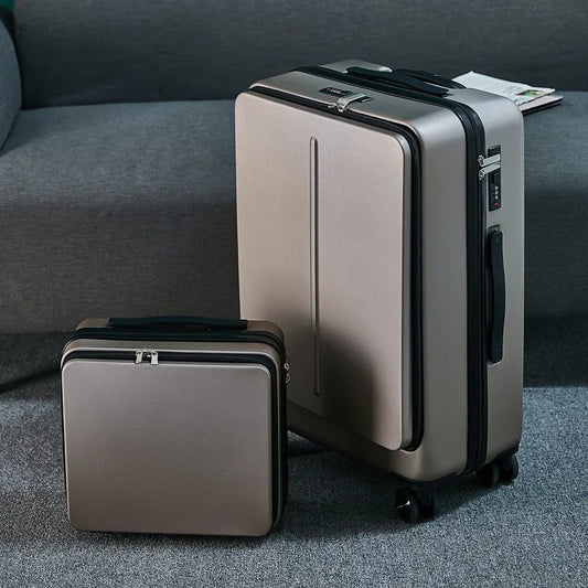 New 20" 24" Rolling Luggage with Laptop Bag, Business Travel Suitcase, PC Trolley with Universal Wheels