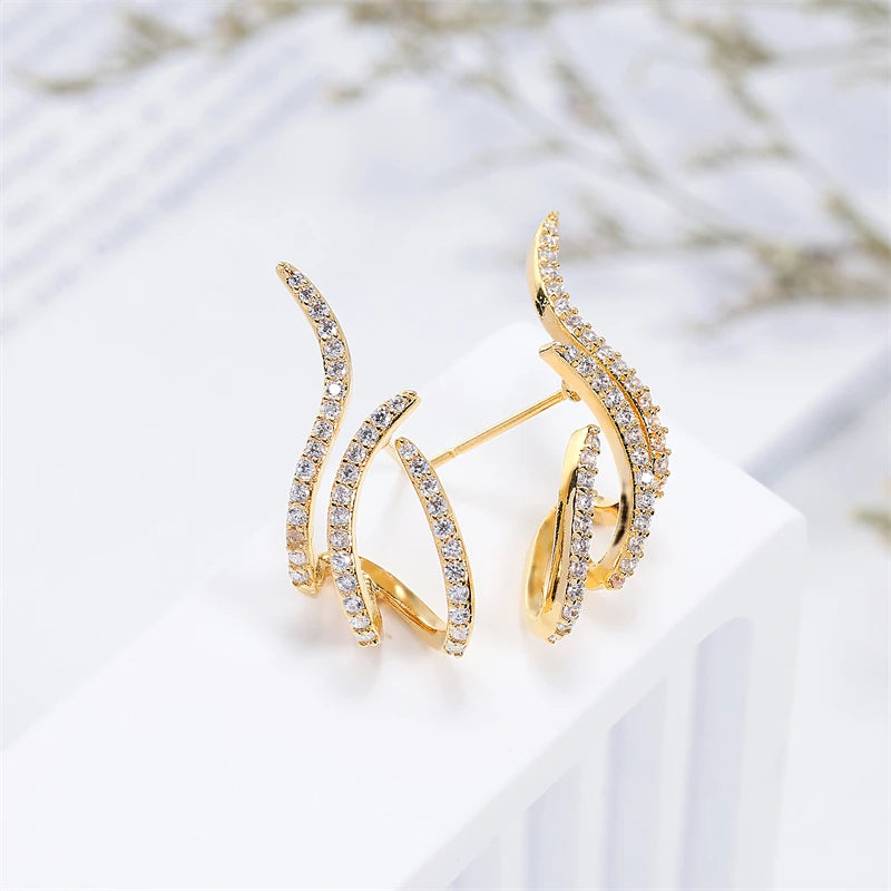 RAKOL - Three Claws Stud Earrings