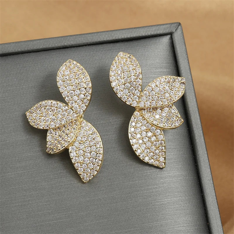 RAKOL - Leaf Stud Earrings for Women