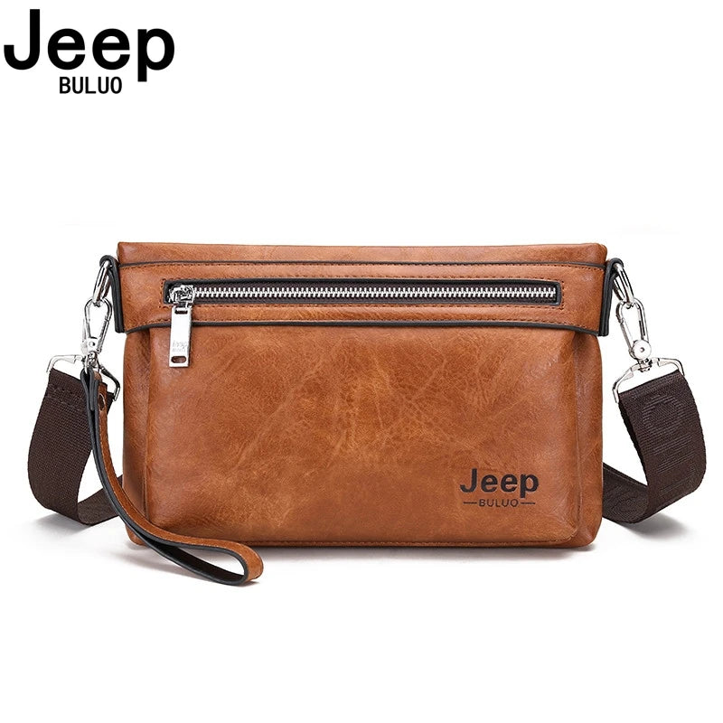 JEEP BULUO - Men's Leather Crossbody Bag