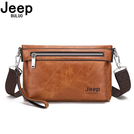 JEEP BULUO - Men's Leather Crossbody Bag