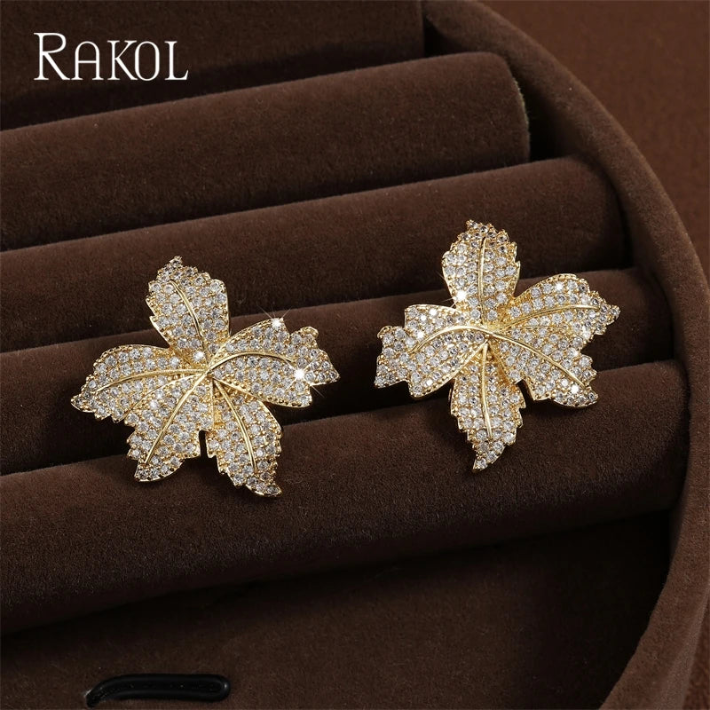 RAKOL - Maple Leaf Earrings for Women