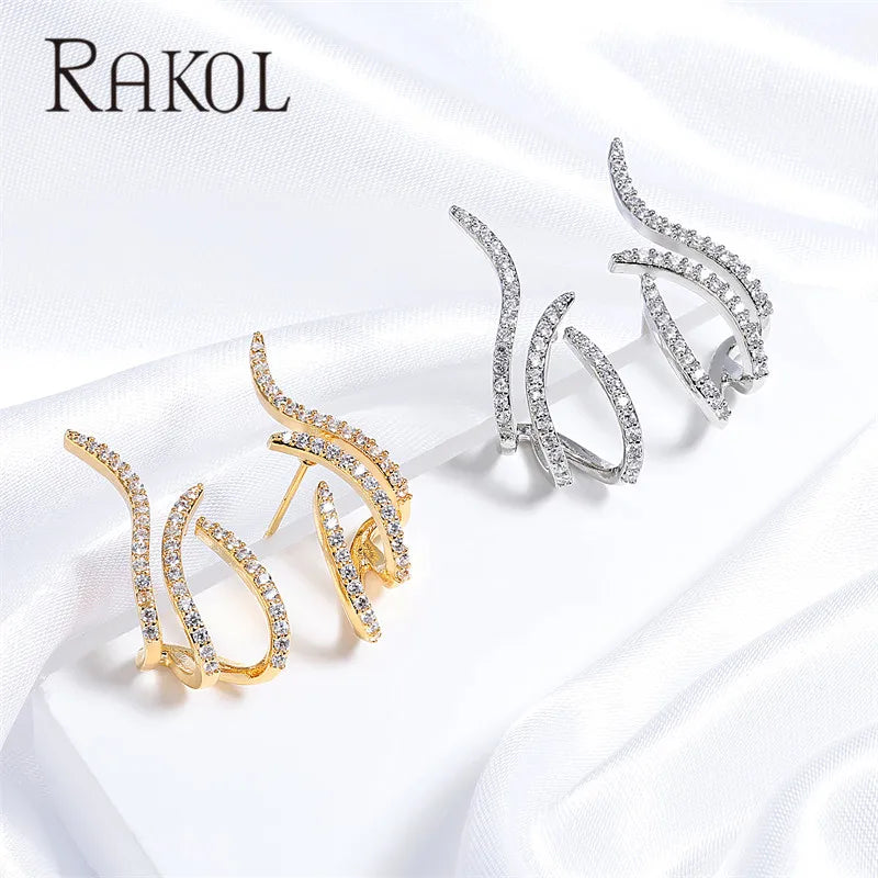 RAKOL - Three Claws Stud Earrings