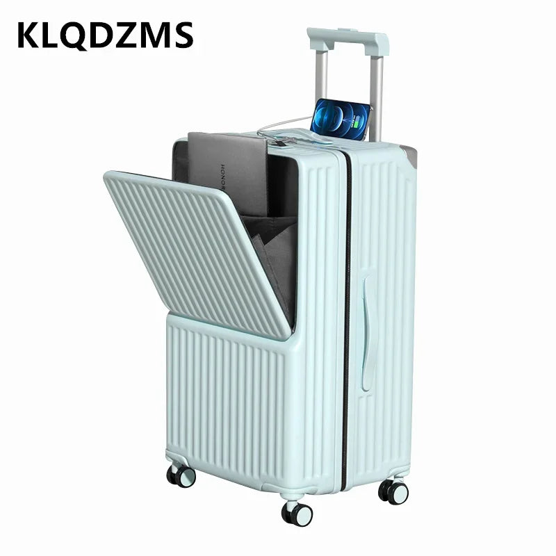 KLQDZMS Women's Extra Large Trolley Suitcase 22"-30" ABS+PC Luggage with Wheels