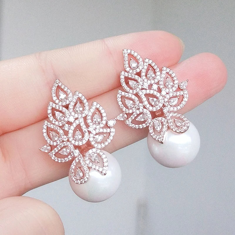 RAKOL Pearl Flower Stud Earring