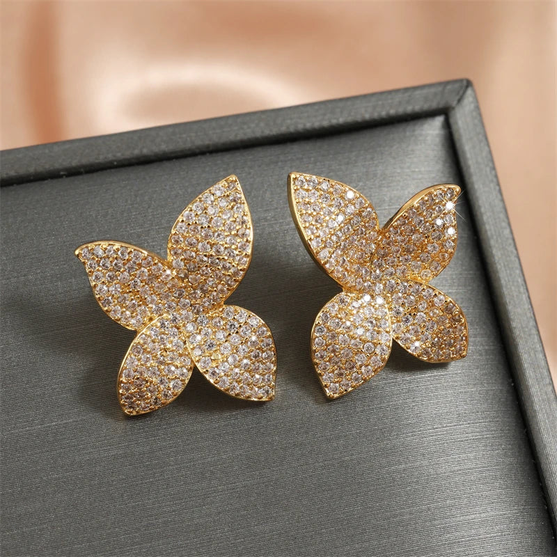 RAKOL - Leaf Stud Earrings for Women