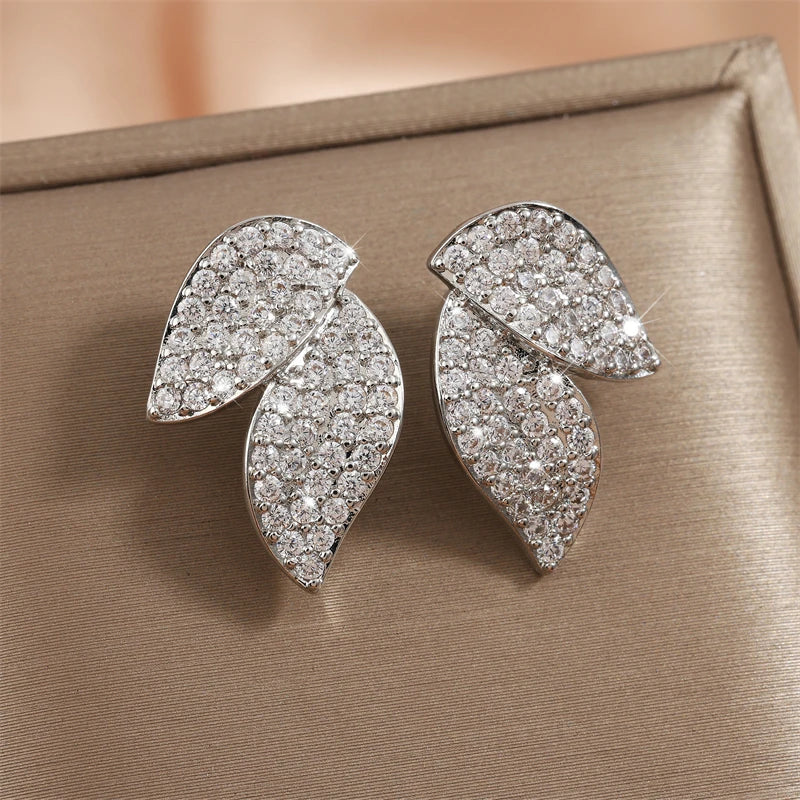 RAKOL - Leaf Stud Earrings for Women