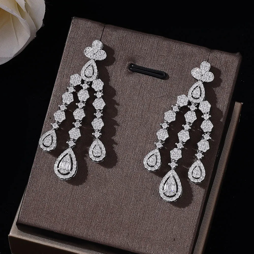 Luxury Bridal CZ Jewelry Set