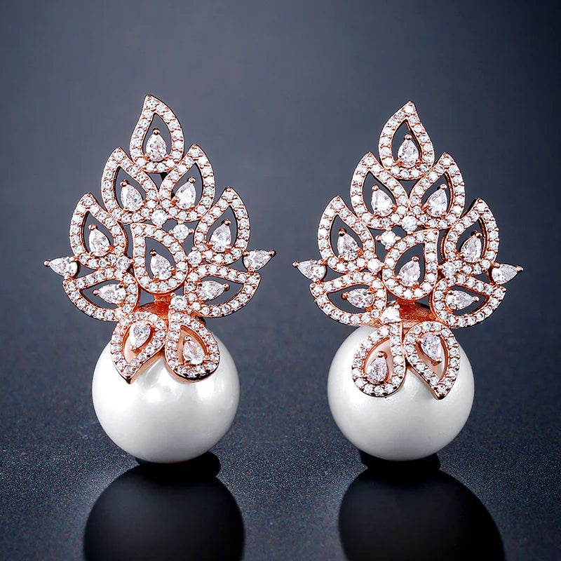 RAKOL Pearl Flower Stud Earring