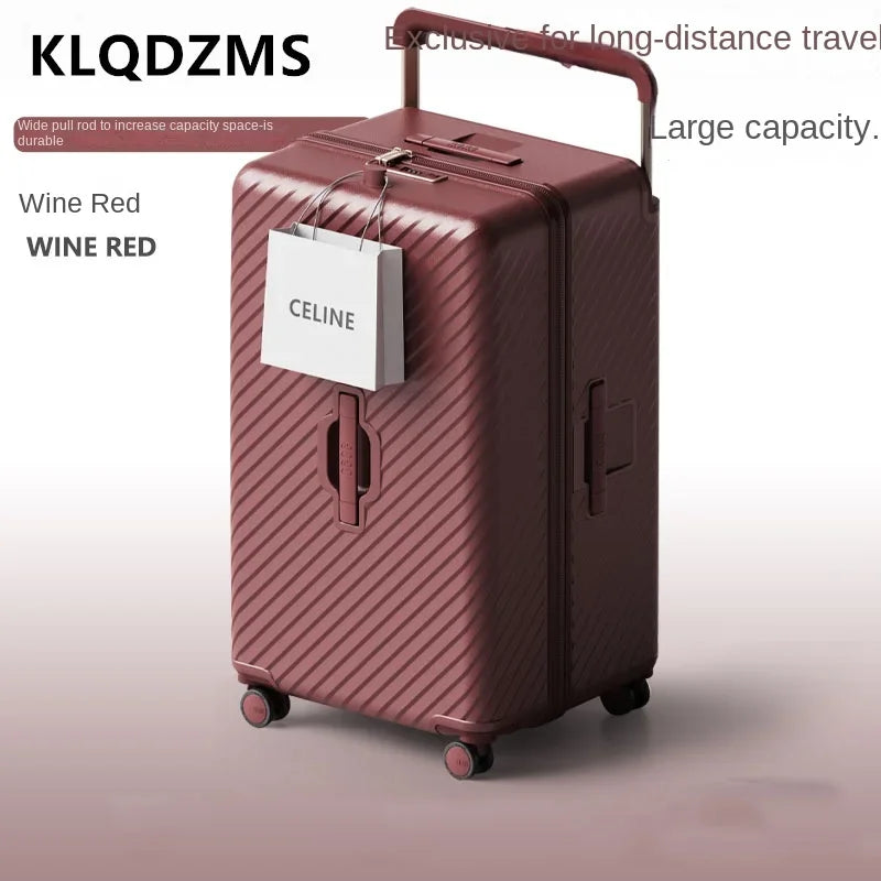 KLQDZMS Women's Extra Large Trolley Suitcase 22"-30" ABS+PC Luggage with Wheels