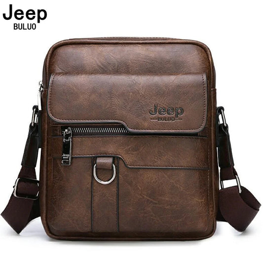 JEEP BULUO - Luxury Men's Leather Crossbody Bag