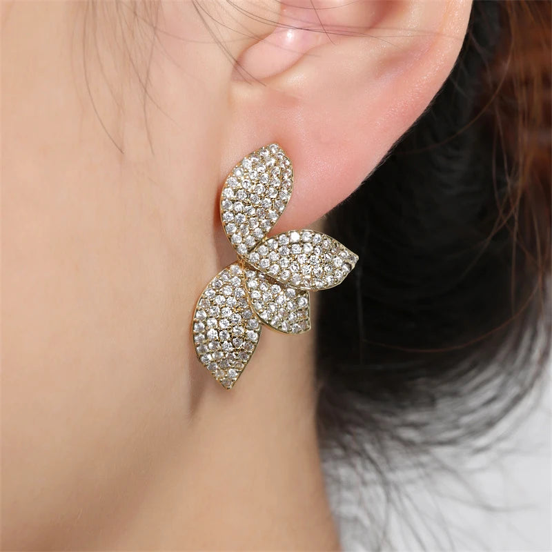 RAKOL - Leaf Stud Earrings for Women