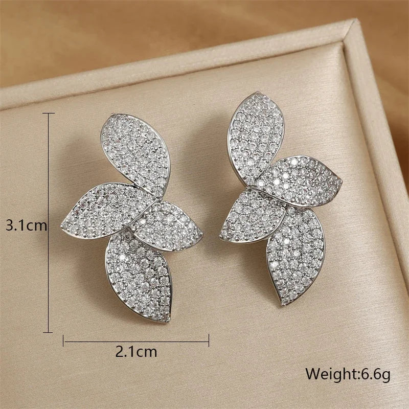 RAKOL - Leaf Stud Earrings for Women