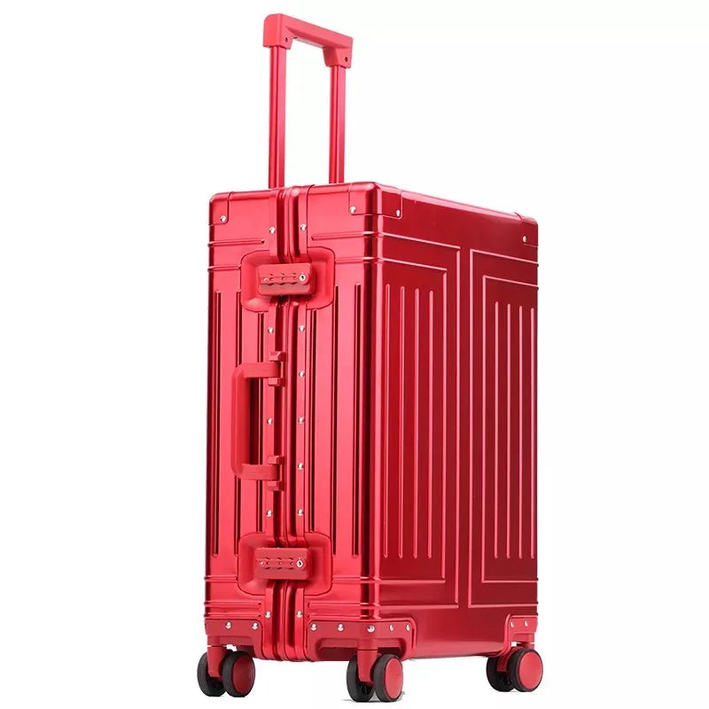 New Aluminum Travel Luggage Spinner Suitcase, Business Trolley, 20/24/26/29 Inch