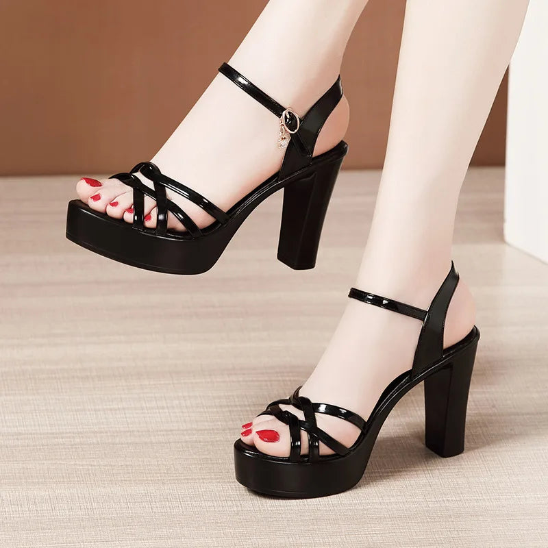 Sandals for women 10cm high heel