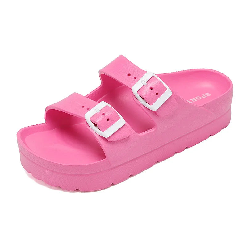 Comwarm Women's Platform Clogs with Arch Support & Adjustable Buckle