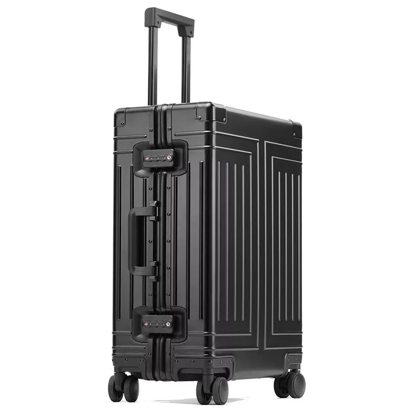 New Aluminum Travel Luggage Spinner Suitcase, Business Trolley, 20/24/26/29 Inch