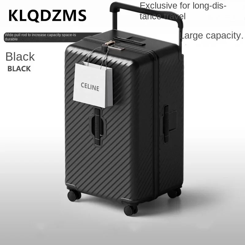 KLQDZMS Women's Extra Large Trolley Suitcase 22"-30" ABS+PC Luggage with Wheels