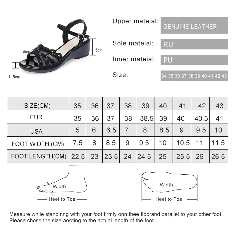 AIYUQI Women's Wedge Sandals Summer Casual Roman Style