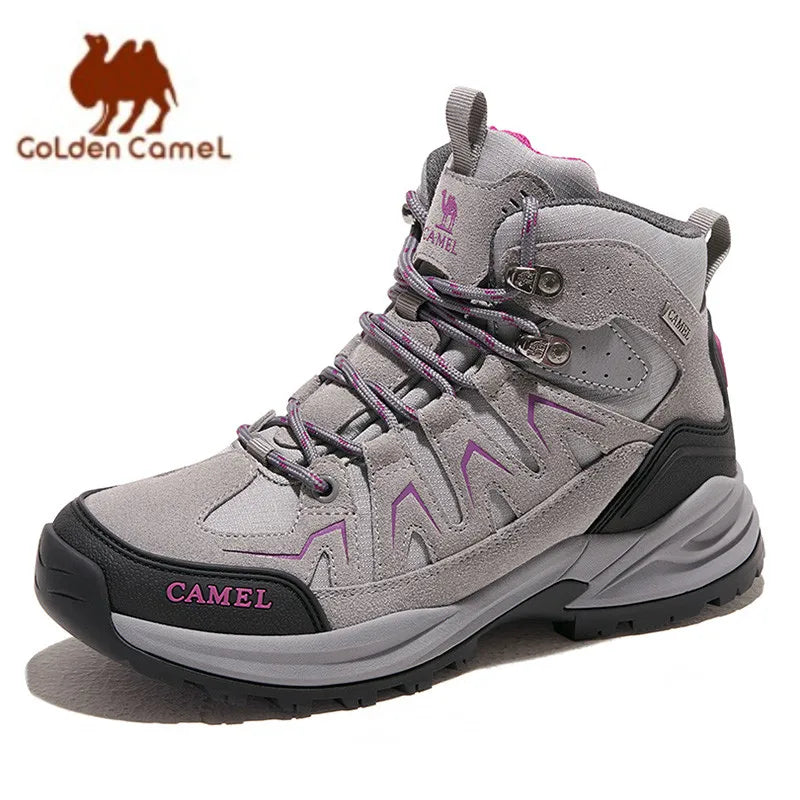 GOLDEN CAMEL Waterproof Winter Hiking Boots Non-Slip High-Top Trekking Shoes