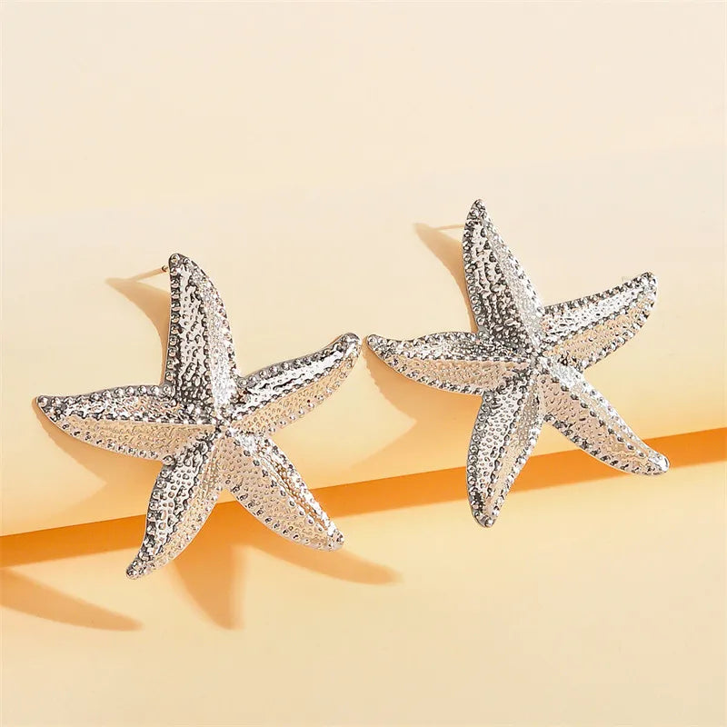 Elegant Starfish Sleeping Earrings