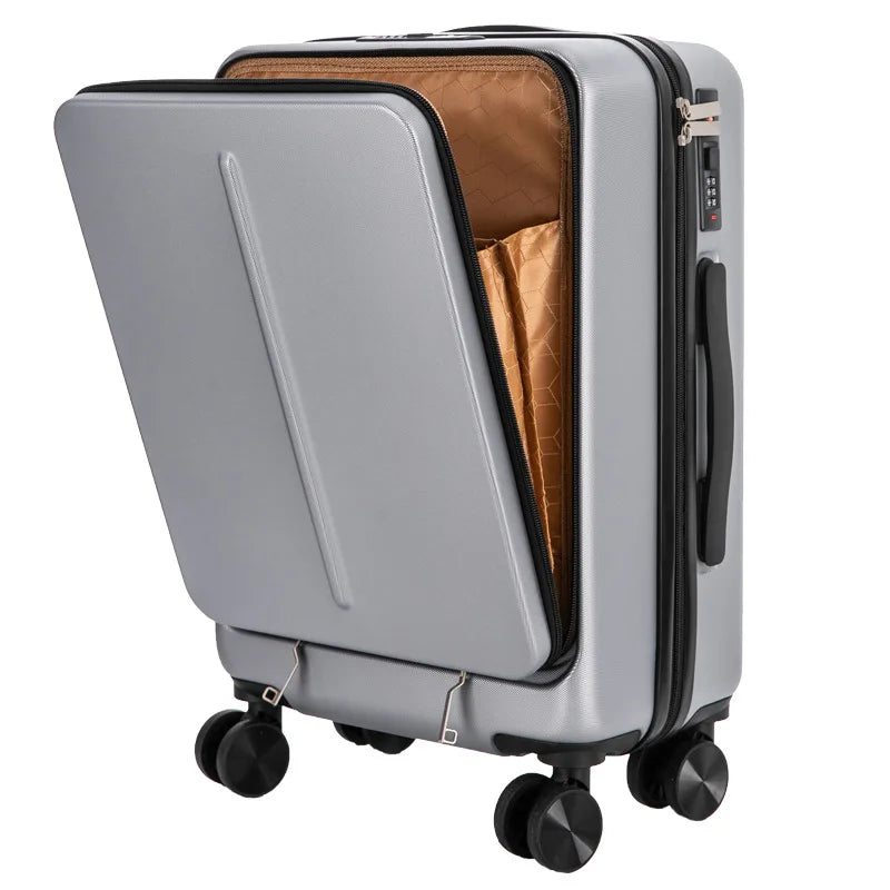 New 20" 24" Rolling Luggage with Laptop Bag, Business Travel Suitcase, PC Trolley with Universal Wheels