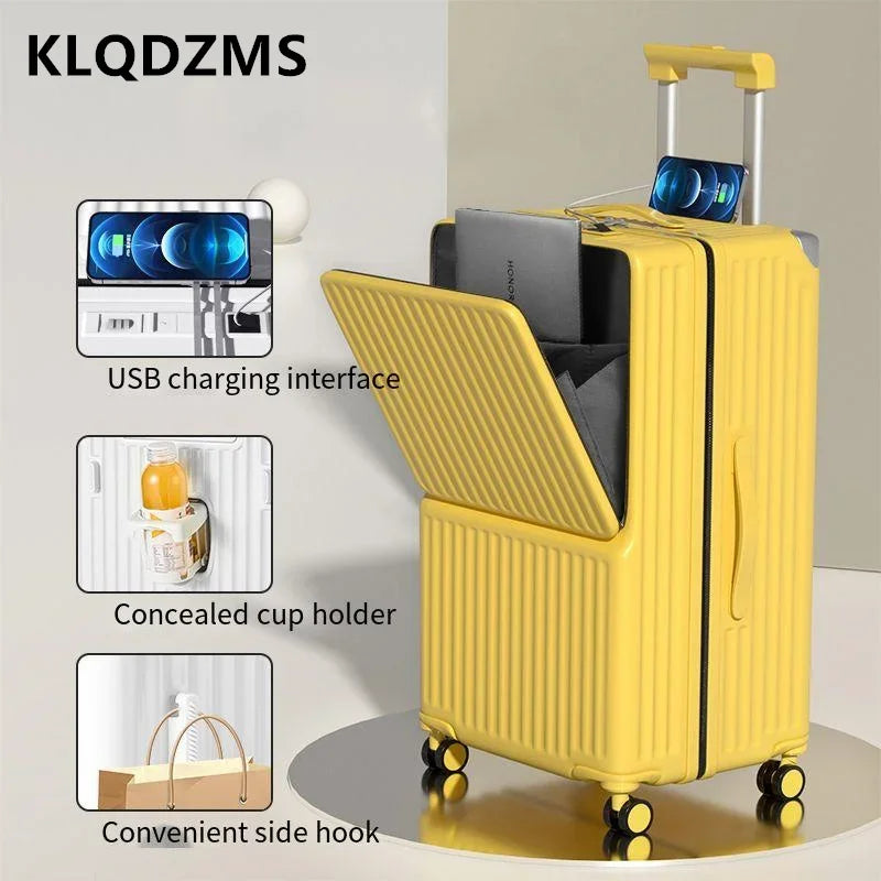 KLQDZMS Women's Extra Large Trolley Suitcase 22"-30" ABS+PC Luggage with Wheels