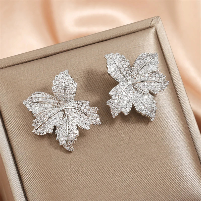 RAKOL - Leaf Stud Earrings for Women