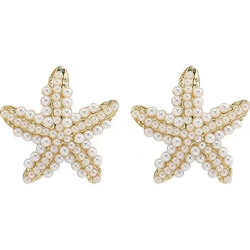 Elegant Starfish Sleeping Earrings