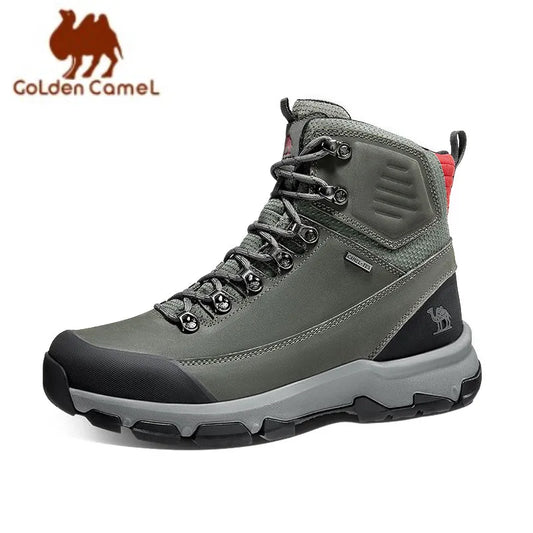 GOLDEN CAMEL Men's Waterproof Leather Hiking Boots Winter Trekking Shoes