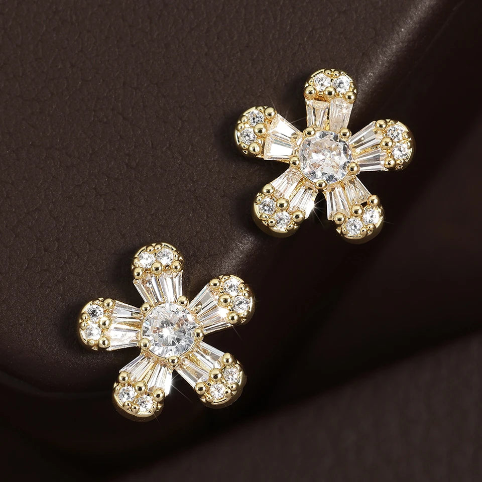 RAKOL - Flower Stud Earrings for Women