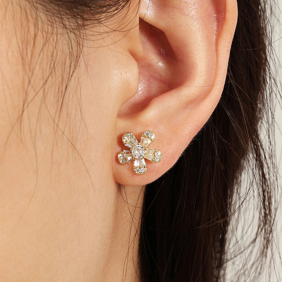 RAKOL - Flower Stud Earrings for Women