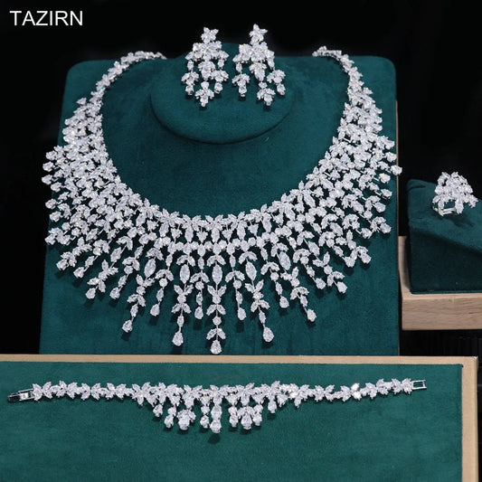 TAZIRN Luxury 5A Cubic Zirconia Bridal Accessories