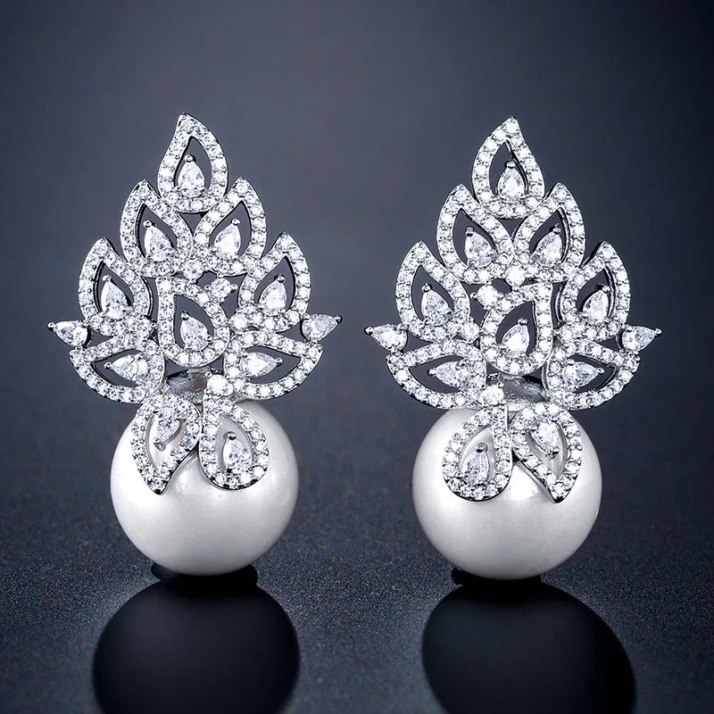 RAKOL Pearl Flower Stud Earring