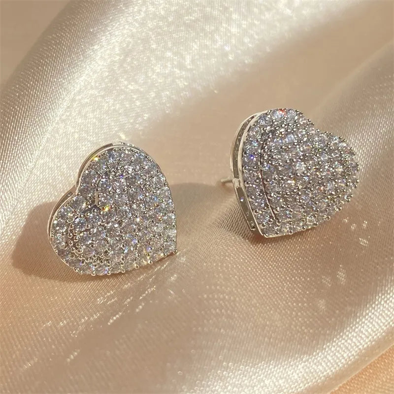 RAKOL - Heart  Stud Earrings for Women