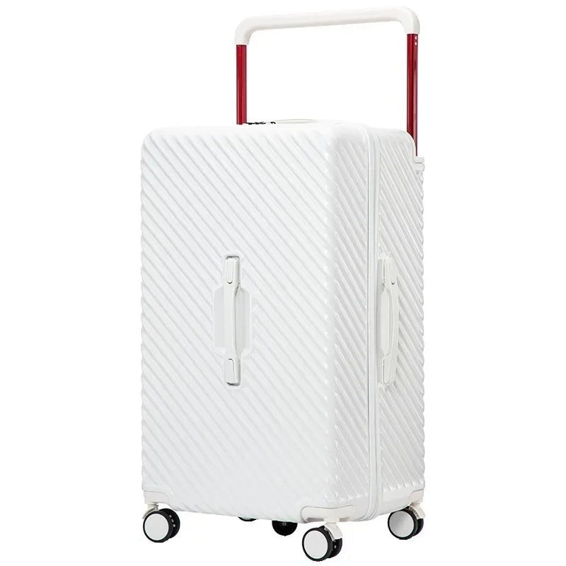 2025 Wide Handle 20-30 Inch Carry-On Luggage with 5 Wheels & Password Lock