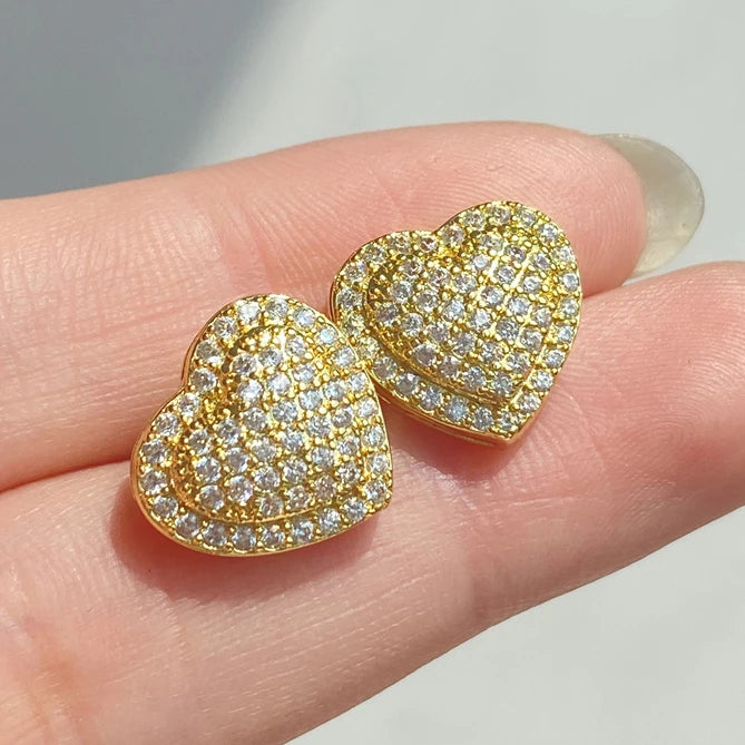 RAKOL - Heart  Stud Earrings for Women