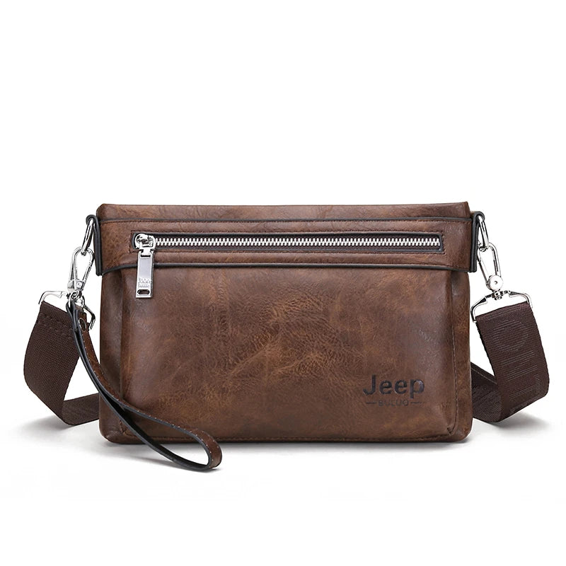 JEEP BULUO - Men's Leather Crossbody Bag