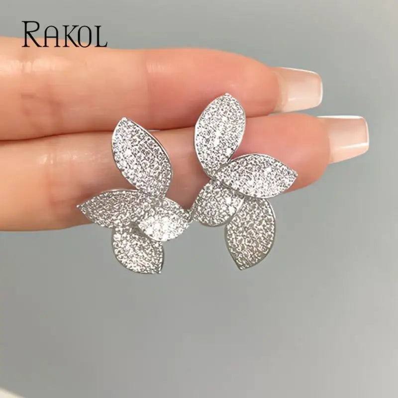 RAKOL - Leaf Stud Earrings for Women