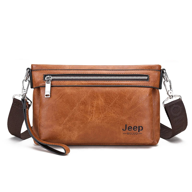 JEEP BULUO - Men's Leather Crossbody Bag