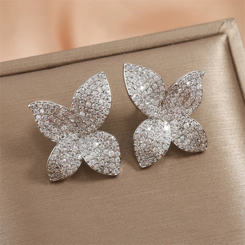 RAKOL - Leaf Stud Earrings for Women