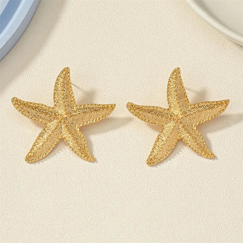 Elegant Starfish Sleeping Earrings